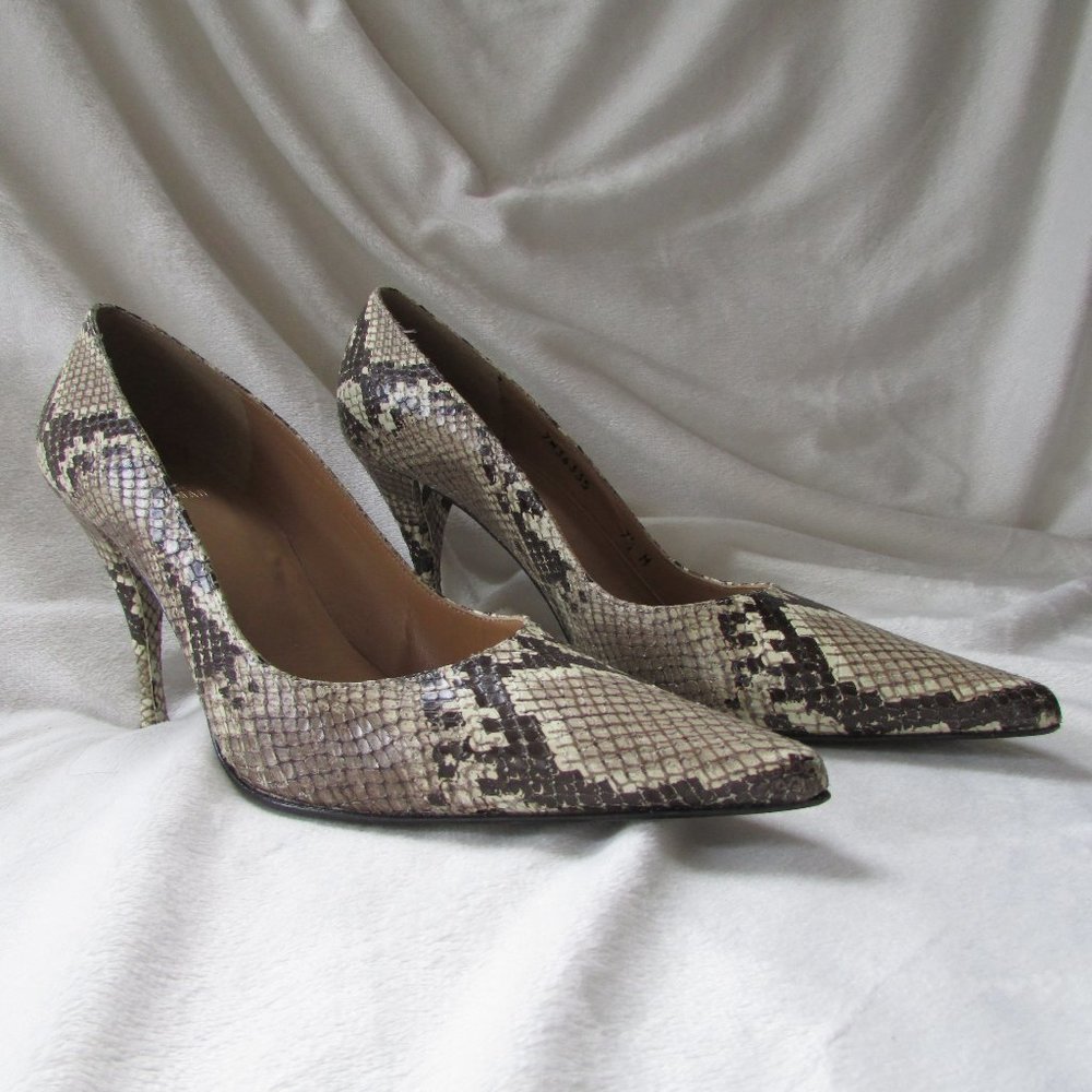 Stuart Weitzman Python Print Pump Heels - image 1